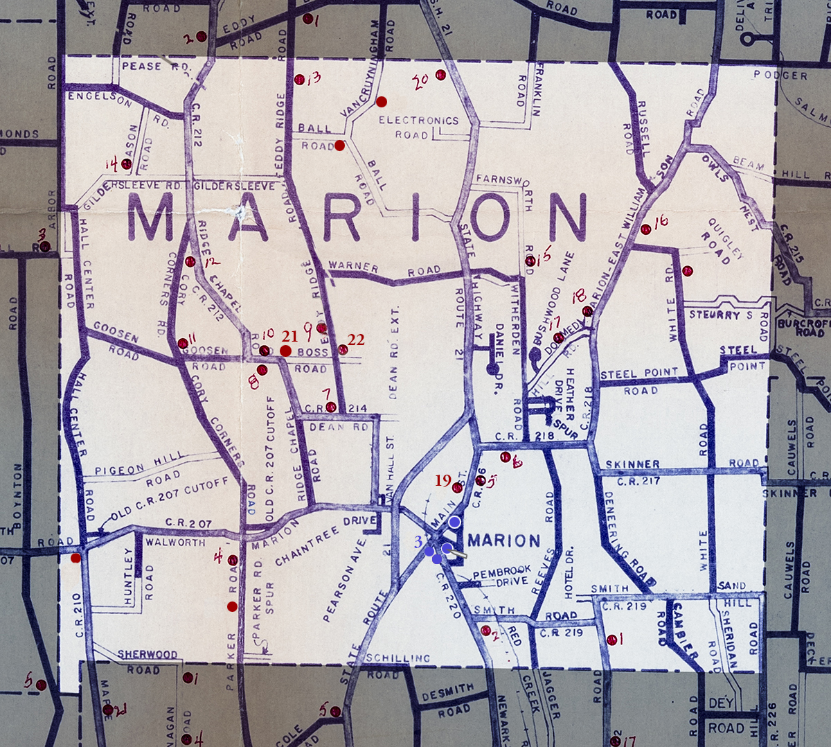 Klahn Town of Marion Map